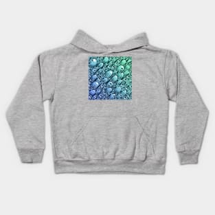 Turquoise Abstract Kids Hoodie